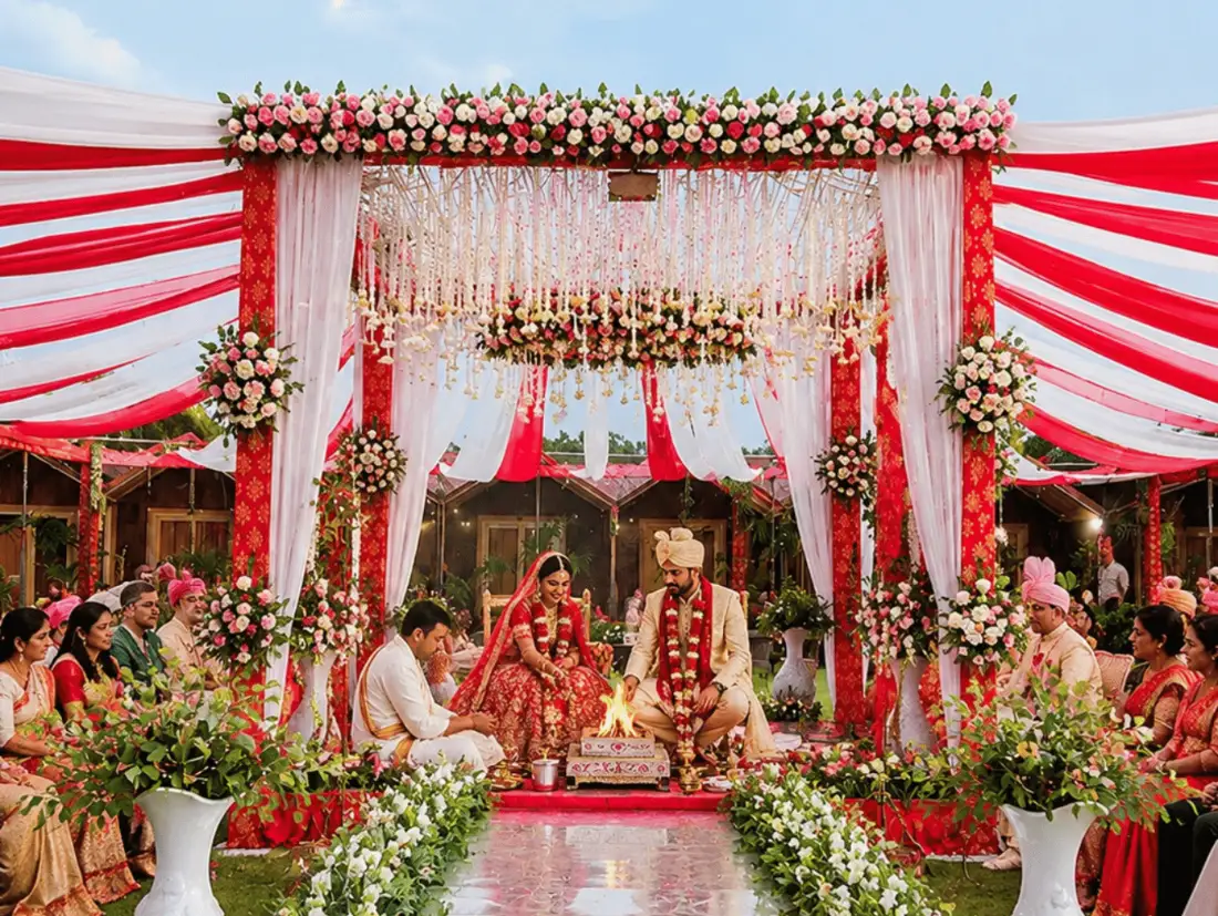 Wedding set-up at Chandrika Green Resort