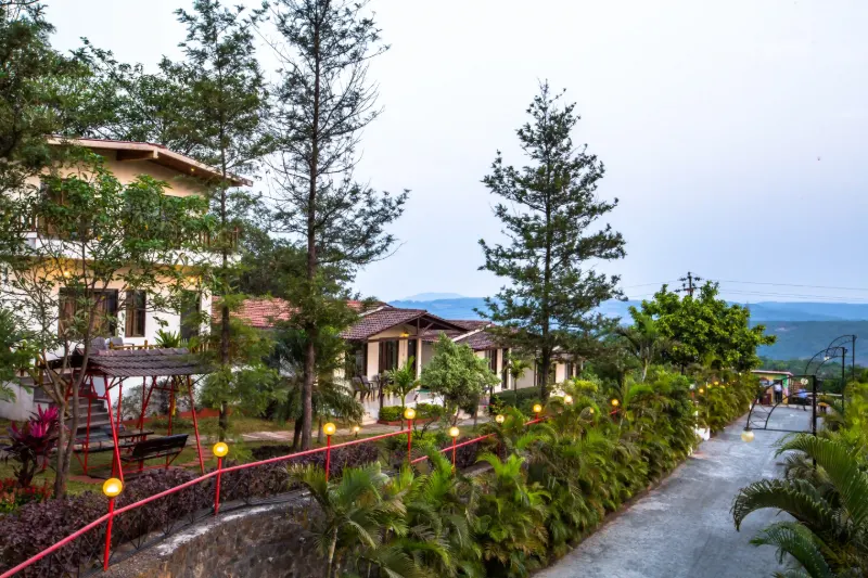 View across Cloud 9 Hills Resort, Lonavala
